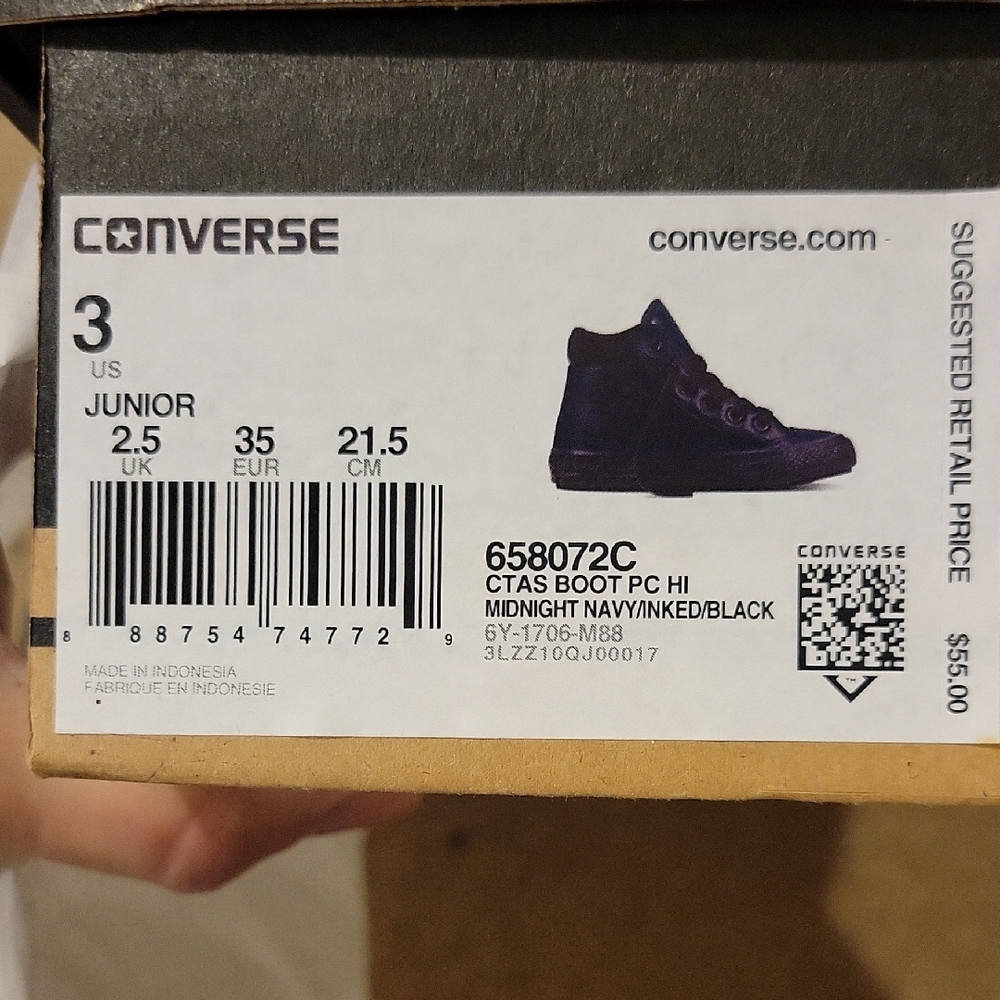 Converse Dark Blue High-Tops - Picture 11 of 11